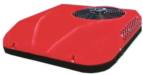 guoyjmm 12V/24V Truck Air Conditioner, Van Rooftop A/C Units, High Efficiency Fast Cooling For Sleeper Truck Trailer Fifth Wheel Motorhome Grader Tractor Loader Crane,Red-12V