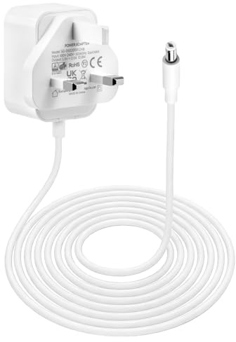 5V Charger for Revitive Medic Circulation Booster, Replacement Power Supply | AC 100-240V 50/60Hz to DC Converter with 5.5x2.1mm Jack for Medic, ProHealth, ProRelief, Advanced, IsoRocker (2A)