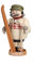 Seiffener Volkskunst | Räuchermännchen Erzgebirge | Gemütliche Typen 19 cm | Räucherfigur | Erzgebirgische Volkskunst | 12668 | Skifahrer