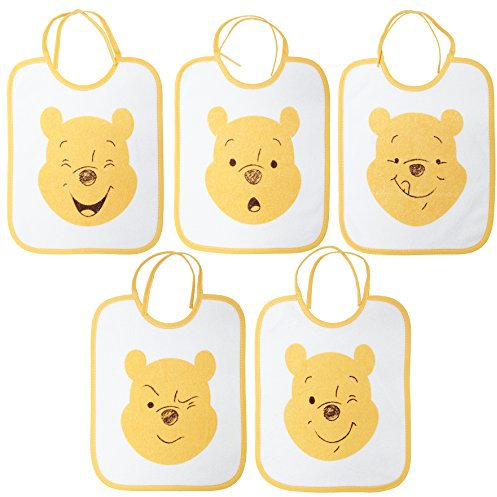 babyCalin - Disney Pack mit 5 Winnie Geburtslätzchen - 20x25 cm