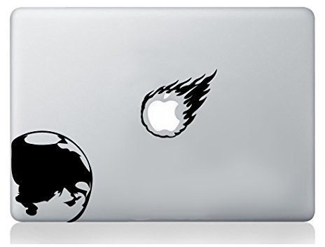 Erde Asteroid Aufkleber Apple macbook Laptop Abziehbild Kunst Grafik Vinyl lustig Wandbild