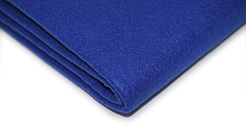TheFabricTrade Acrylic Craft Felt Fabric, Royal Blue, Solid, 150cm Width, 200cm Length, Vibrant Colours, Lush Feel