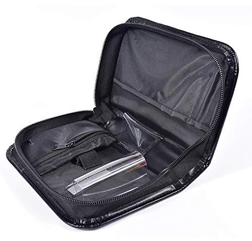 Hosoncovy PU Leather Diabetes Kit Case Blood Meter Travel Case Blood Sugar Tester Case for Glucose Meter, Test Strips, Lancing Device and Lancets (Empty Case Only)