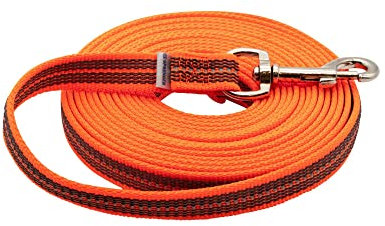 Gummierte Suchleine ohne Handschlaufe - neon orange, 10 m