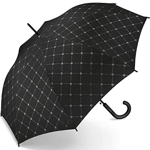 ESPRIT Regenschirm Monogram - Stockschirm mit Automatik