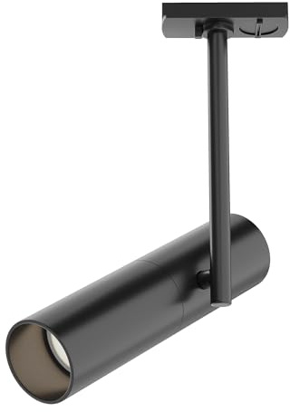 Maytoni Spot pour système de rail monophasé - Noir - Réglable à 355 ° - En aluminium - Pour 1 ampoule GU10 jusqu'à 50 W sauf