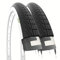 Ecovelo Neumáticos Calle Bianconeri De Goma 2 Cubiertas para Bicicleta Graziella City Bike 20 x 1.75 (47-406), Unisex niños, Blanco/Negro, Talla única