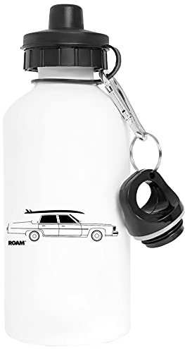 Roam Rat Caddy Surfer Aluminium Weiß Wasserflasche Mit Schraubverschluss White Water Bottle with Screw Cap