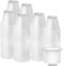 Dimes 1oz Plastic Medicine Cups Bulk Pack of 100, For Epoxy Mixing, Resin Mixing and Paint Mixing - 1 Ounce (30ml) Disposable Graduated Plastic Cups for Pills and medication