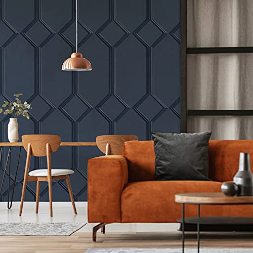 Belgravia Wallpaper 9501 Azzurra Panel Navy Full Roll