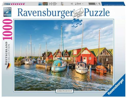 Ravensburger Puzzle - Romantische Hafenwelt von Ahrenshoop - Deutschland Collection 1000 Teile