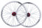 QHY Felgen Fahrrad Laufradsatz 20 Zoll Doppelwandige Leichtmetallfelge Vorder- Und Hinterräder Für Klapprad QR Scheiben- / Felgenbremse 32 Loch 8-10 Geschwindigkeit 1730g (Color : White)
