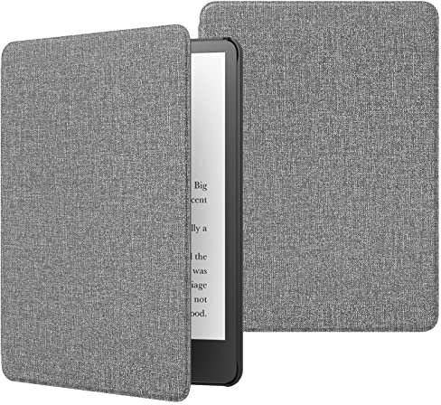 MoKo Case for 6.8 Kindle Paperwhite (11th Generation-2021) and Kindle Paperwhite Signature Edition, Lightweight Shell Cover with Auto Wake/Sleep for kindle Paperwhite 2021, Denim Gray