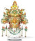 Piececool 3D Puzzle Metall Vogelkrone Goldenen Flügeln Krone, 3D Metall Puzzle Schmuck für 340 Edelstahl, Ganzes Metall, 1:1 Wiederherstellen, Geburtstagsgeschenk, Modellbausatz Erwachsene, 550 Teile