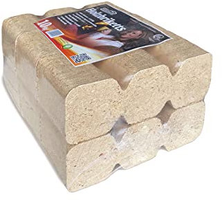 JSM-Brennholz - Uckermark Holzbriketts - 2 Pakete, 6 Briketts je Paket