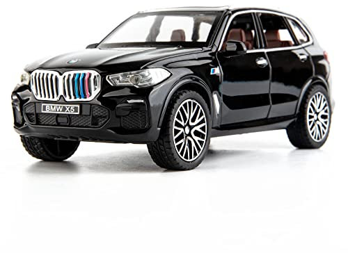 TGRCM-CZ 1/32 Compatible avec BMW X5 SUV Model Car Toy, en alliage moulé sous pression, modèle de voiture avec lumière et son, véhicules pour enfants, noir