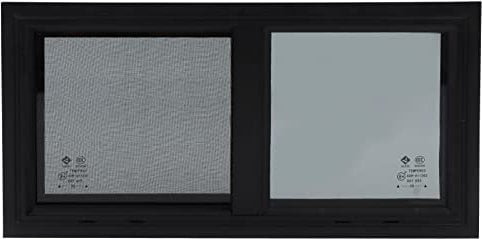 Qiilu Finestra per Finestra 550 X 260 Mm Finestra Orizzontale Verticale Scorrevole con Schermo per la Reti per Insetti