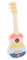 Just Bee Kids Holzspielzeug Gitarre mit 6 Regenbogen-Saiten | Musikspielzeug für 3-Jährige | Schöne Pastellfarben | Plastikfrei | Glatte abgerundete Kanten | Kindergeburtstagsgeschenke