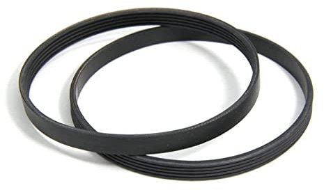 OCHAOS Motorbike Drive Belts 2609100410 2pcs For Bosch 1594 1594K PL1682 PL1632 PL2632 GHO 26-82 15-82 26-82D 6500 3100 Spare Belt Planer Grooved Drive Poly V Belt Rubber Drive Belt