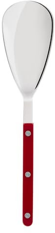 SABRE PARIS - Cucchiaio da riso 26 cm - Bistrot - Posate da portata - Acciaio inox e nylon - Va in lavastoviglie - Bordeaux
