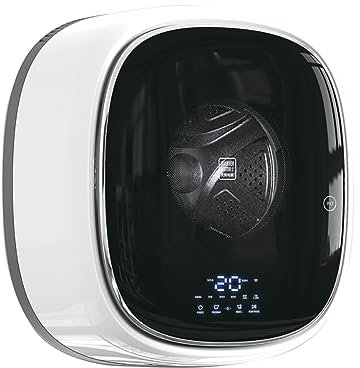 VACSAX Wall Mounted Mini Automatic Washing Machine, Top Load, 3kg Capacity, White, Multiple Washing Programs, Silent Operation, Portable, LED Touch Control, Residential Use
