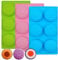 3 Pack Silicone Sunflower Soap Moulds,YuCool 6 Flower Shape Silicone Moulds for Homemade Cake Chocolate Cupcake Soap Molds-Pink Blue Green