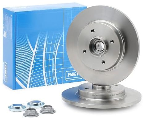 SKF 2x Bremsscheibe Hinten Ø267,7mm Höhe: 73,2mm Dicke: 12mm voll VKBD 1016