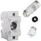 grenda-hammer® | Neozed Sicherungssockel 1-polig mit Schraubkappe, Schmelzeinsatz und Passring (D02-35A (schwarz))