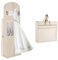 KEEGH Hochzeitskleidertasche, 183 cm, lang, dreifach gefaltet, Brautkleid, Tasche mit Zubehörtaschen und verstellbarer Schnalle, für Hochzeit, Abschlussball, Abendkleider (Beige)