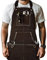 LEATHER VILLAGE Work Apron -Brown- Heavy Duty Wood Working Apron for Men with Tool Pockets for Woodworkers Blacksmiths Carpenters M-XXL