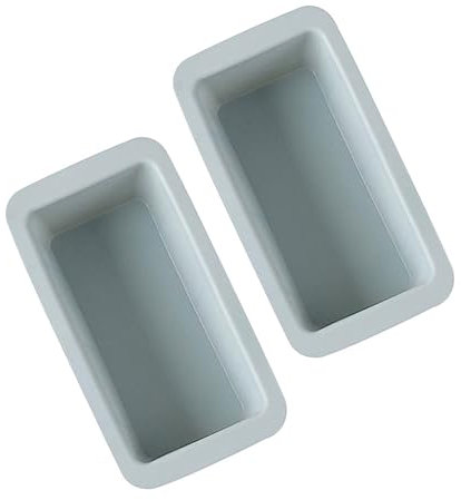 LABRIMP 2stücke Teiliges Silikon Backform Für Rechteckige Kuchen Und Brot Langlebige Antihaftbeschichtete Form Für Mousse Sandwiches Und Blau