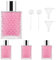 YOUNTHYE 4Pack Perfume Atomiser, Clear Glass Empty Perfume Bottles 100ml Refillable Perfume Spray Bottle with Funnel, for Men Women Travel