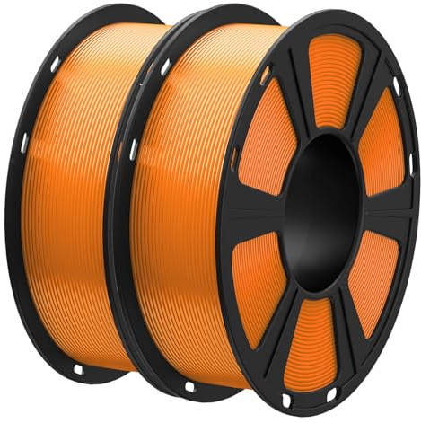 GEEETECH PLA Filament neue Orange, 2x1kg Spule für 3d Drucker