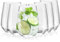 Water Glasses, Drinks and Juice Glass Tumbler, 450 ml, Set of 6 Premium Highball Glasses, Red Wine Glasses, Cocktail Glasses, Drinking Glasses for Water, Juice, and Cocktail