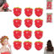 Strawberry Heatless Curlers,Strawberry Shape Magic Hair Curlers for Women,Strawberries Hair Rollers Modeling Tool,Strawberry Overnight Curls,Heatless Hair Curler for Long & Short Hair (12Pcs)