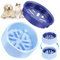 Zivacate Gamelle Anti Glouton 2-en-1 pour Chien et Chat – avec Modes Normal et Anti-Glouton | pour Ralentir l’Alimentation et Éviter Les Ballonnements | Antidérapant, Lavable au Lave-Vaisselle (Bleu)