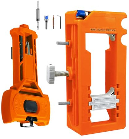 Door Router Jig - Latch Installation Kit for Carpenter | Precise Clamping Standard Door Hinge Jig Installation Kit for Professionals