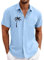 Uwdiohq Offre du Jour Chemise Homme Rose Pale Noire Manches Courtes Blanche Lin Hawaienne M Plage T Shirt en Casual De Pirate Décontractée Vetement Annee 80 Disco Légère Été
