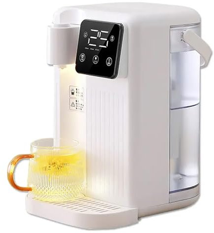 Instant Hot Water Dispenser, 3L Filter Water Dispenser With LED Night Light and Safety Lock Function, 12 Temperature Settings and 3 Water Volume Choices, 2200W Fast Boil For Home Office Hotel