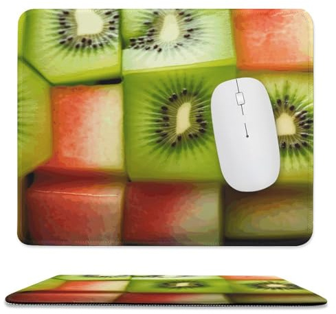Mauspad, Kiwi-Wassermelonen-Print, Lock Edge, süßes, lustiges Mauspad für Laptop-Gaming, Home-Office-Dekor-Zubehör, Schreibtischunterlage