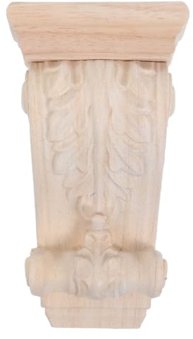 BAZEITFLOW Corbeau Sculpté En Bois Console Décorative Murale Pour Étagères De Cuisine Manteaux De Cheminée Portes Et Murs Applique Ornementale 5.59 X 3.15 X 1.97 in