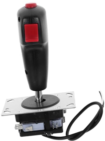 Toddmomy Vibrationsfähiger Flight Stick Joystick mit Mikro schaltkreis Präzise Steuerung Einfache Montage Kompatibel für Flug Sportspiele Vielseitiges Gaming Zubehör für Simulatoren und