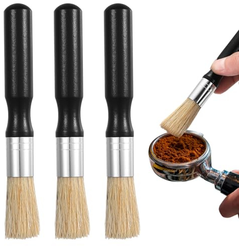 3 STK Barista Pinsel Siebträger Pinsel Kaffeemaschine,Reinigungspinsel Kaffeepinsel, Espresso Pinsels,Kaffee Pinsels, Kaffeepulver Kaffeebürste Reinigungsbürste für Espressomaschine Barista Zubehör