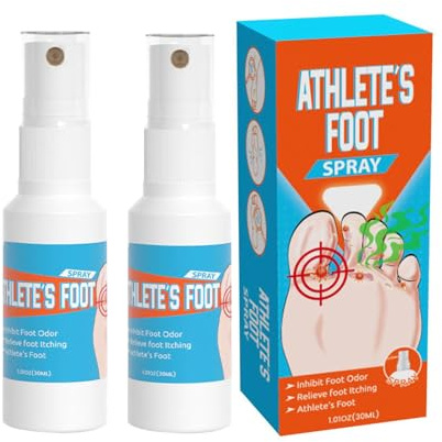 1/2PCS Spray per la cura dei piedi, Spray antifungino del piede,crema antimicotica, trattamento del piede dell'atleta ad azione rapida,formula per uomini e donne (2)