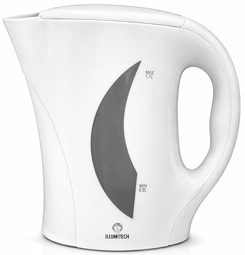Electric White Kettle, 1.7 LT. 2200 Removable washable Electric Plastic Kettle, Hot water dispenser, Boil-Dry Protection, Auto Shut off Stirx Control (WHITE)