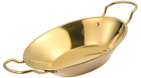 JHKNNK Pentola in Acciaio Inox Oro Multifunzionale Design Pratico e Manico Comodo per Cucina Domestica e Uso Quotidiano