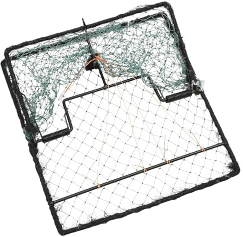 Kaloriko Vogelfalle Grün aus kaltgezogenem Stahl 34x32 cm mit langlebigem Polyethylen-Netz, lebend Fang, wiederverwendbar, tierfreundlich für Garten, Obst und Gemüse Schutz, effektiv gegen Vögel