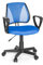 hjh OFFICE 725100 Kinder- und Jugenddrehstuhl KIDDY CD Netzstoff Blau höhenverstellbare Rückenlehne, Stuhl mit Armlehnen
