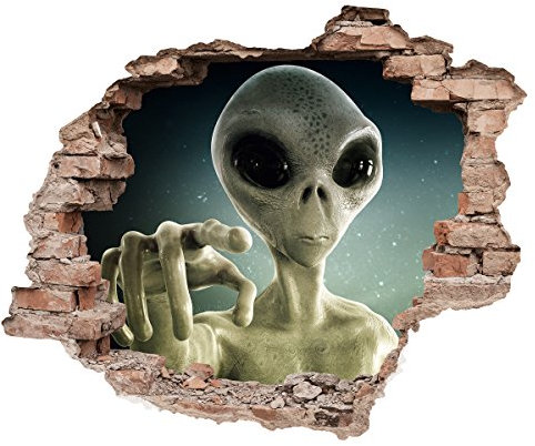Eurographics DS-DC6020 Alien 50x70 Wandtattoo, Plastik, Grün, 70, 00 x 50, 00 x 0, 40 cm