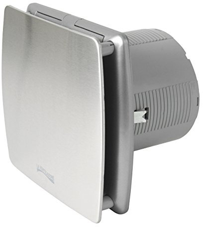 La Ventilazione AA12IN Aspiratore da bagno Elicoidale Estetico Grigio, per Foro diametro 120 mm / 5